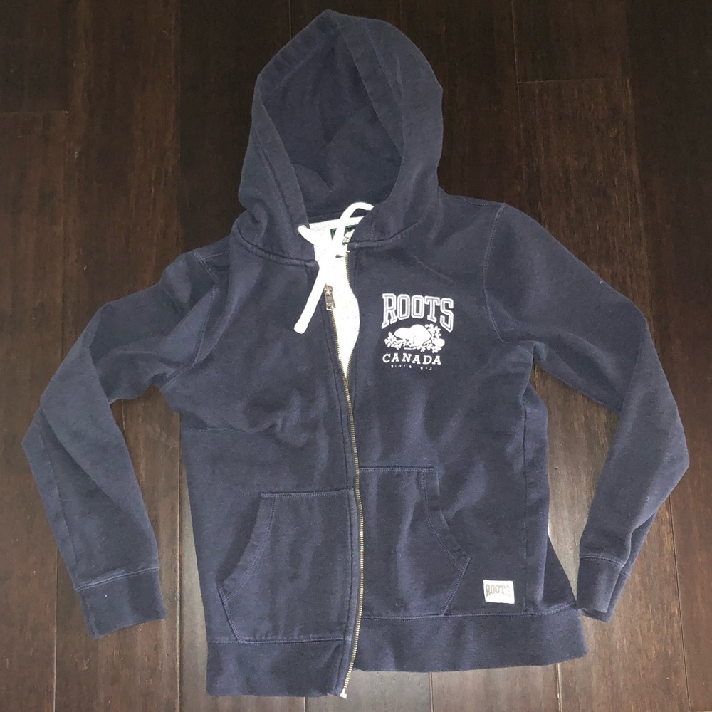 Blue Roots Zip Up Sweater